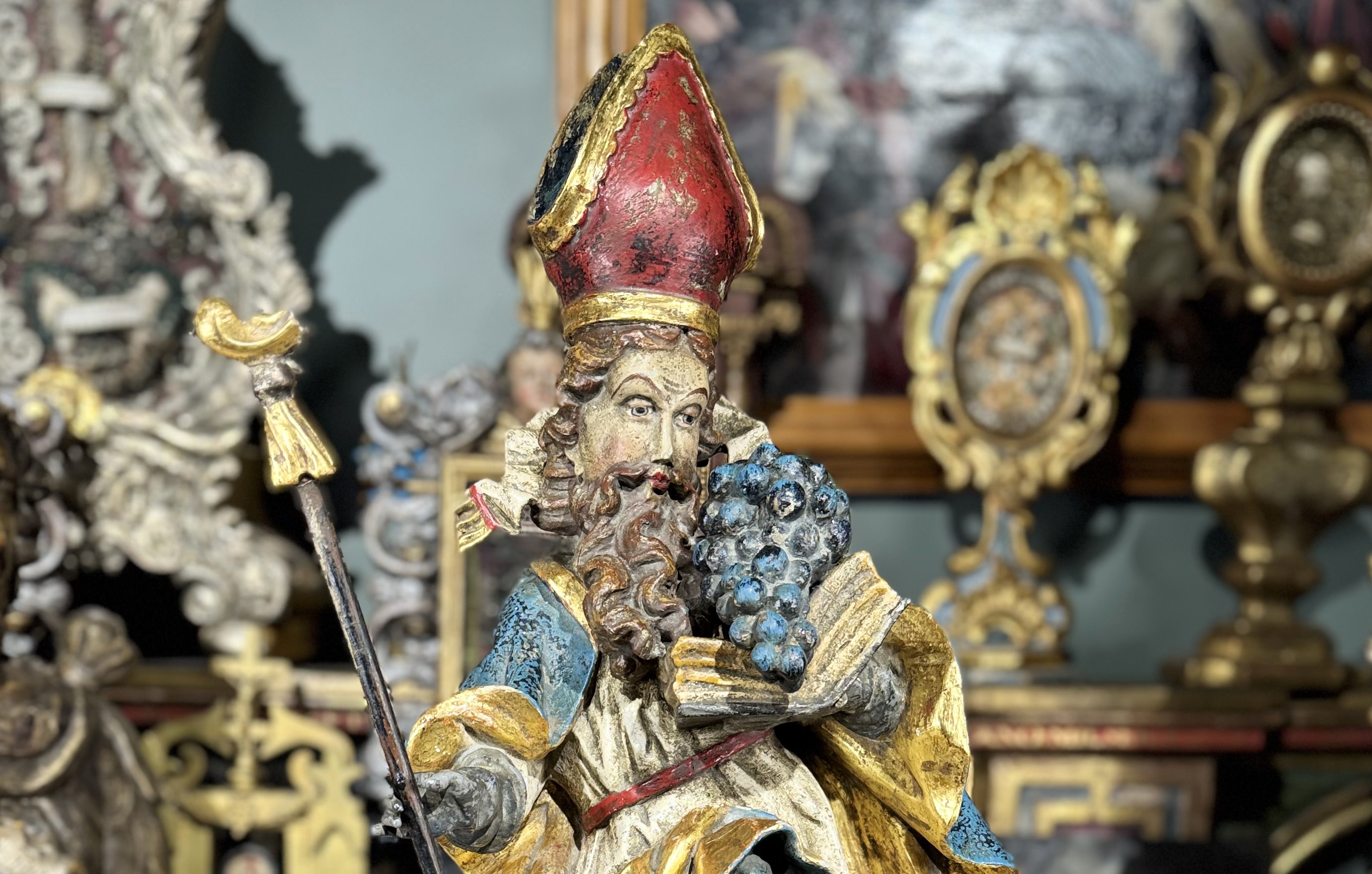 Sculpture de Saint Théodule - XVIIIe – Image 2