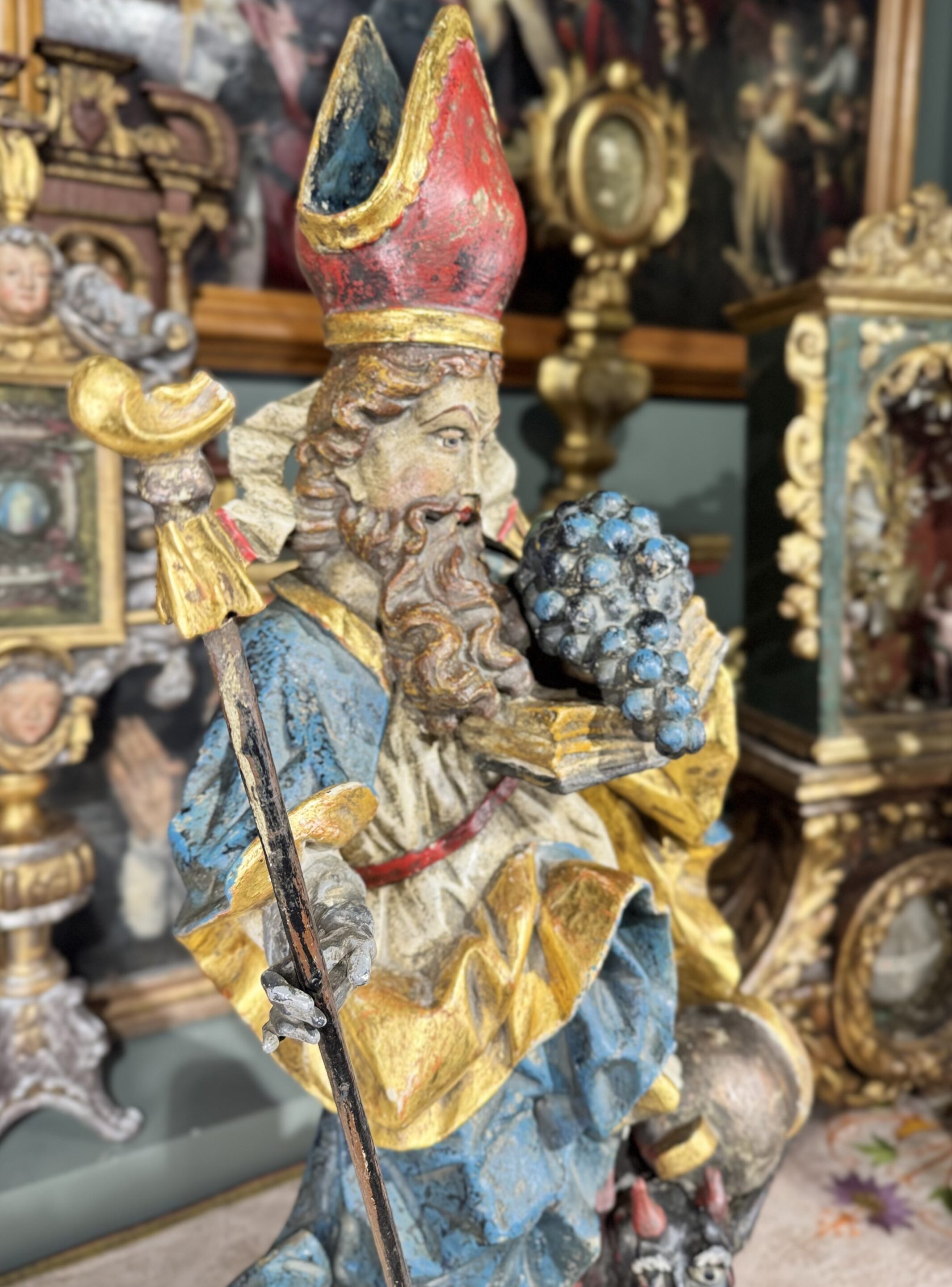 Sculpture de Saint Théodule - XVIIIe – Image 3