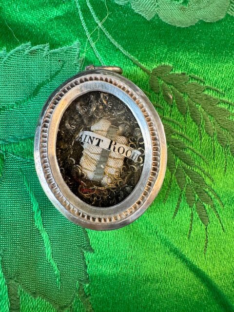 Thèque reliquaire de Saint Roch avec authentique de 1847 - vendue