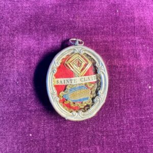 Relique ex-ossibus de Sainte Claire et son authentique - 1911