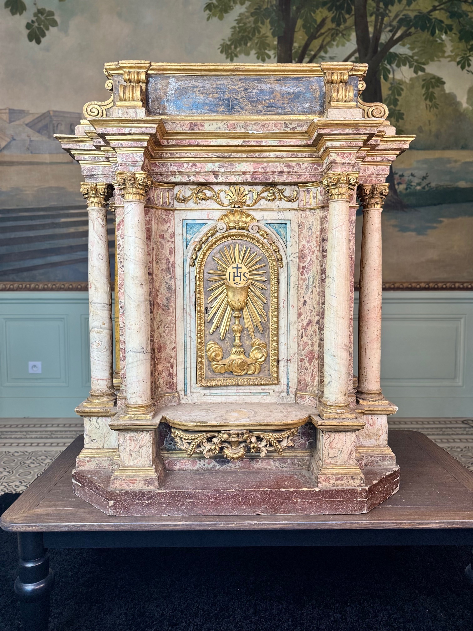 Imposant tabernacle Italien - XVIIe – Image 2