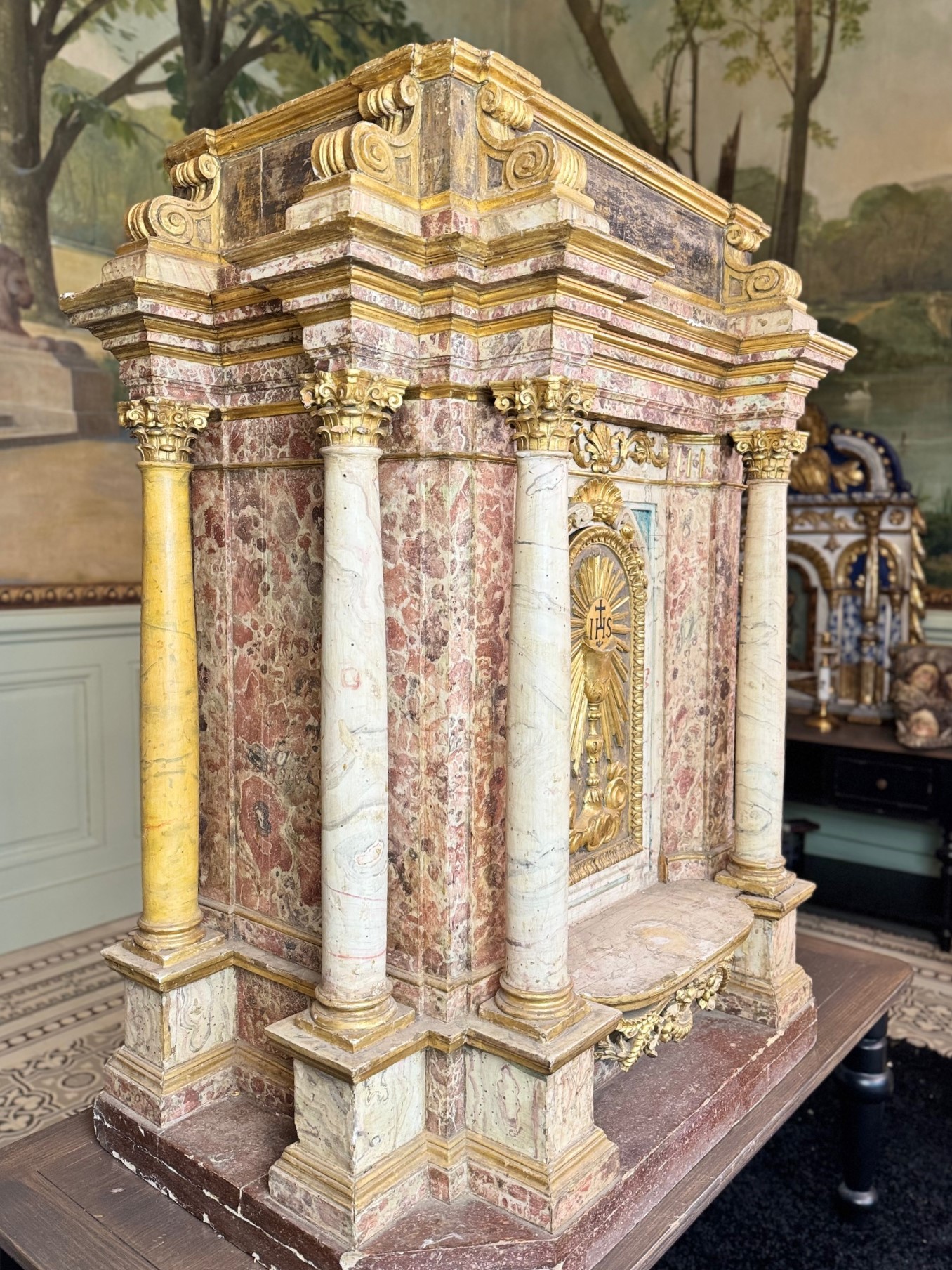 Imposant tabernacle Italien - XVIIe – Image 4