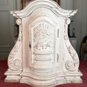 Tabernacle galbé et son voile - XVIIIe