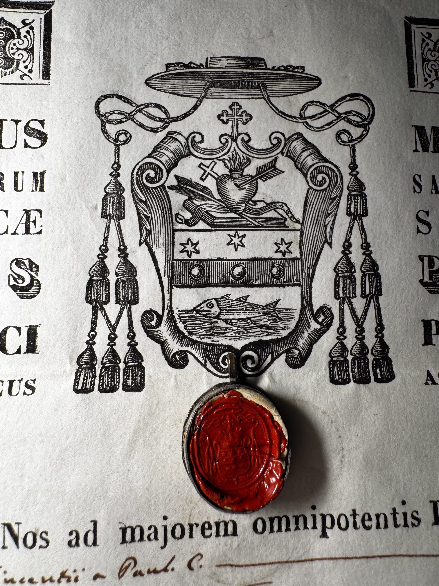 Relique de Saint Vincent de Paul et son authentique de 1858 – Image 2