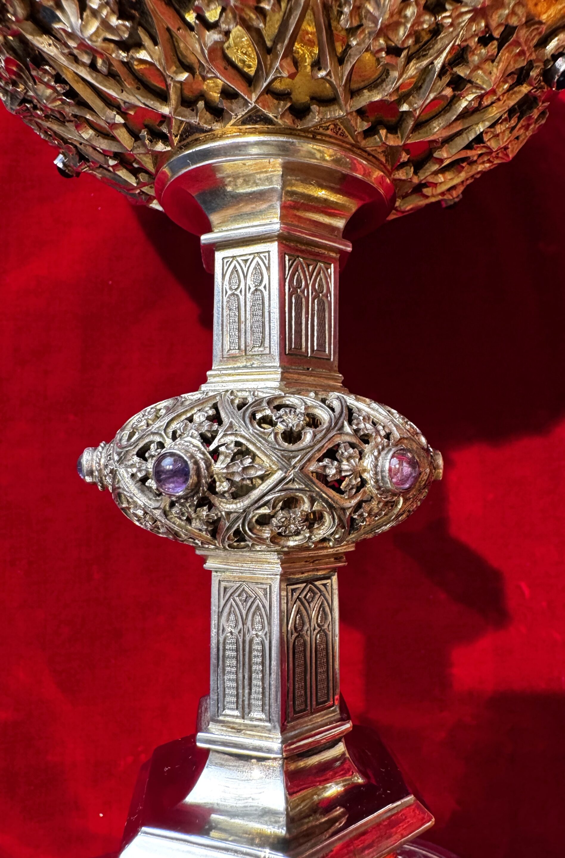 Ciboire argent massif - fin XIXe/Début XXe – Image 5
