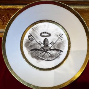 Assiette commémorative de Pie VI - XVIIIe